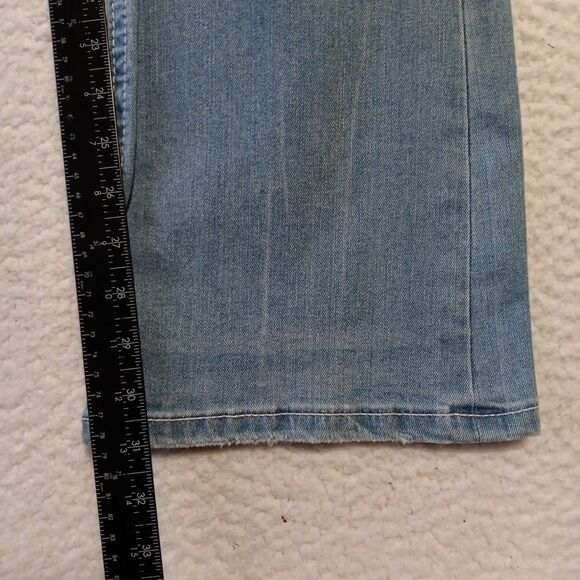 Stella In Dreams Mid-Rise Jeans Juniors 13x30 Bootcut Sequin Embroidered Cross - Picture 5 of 9